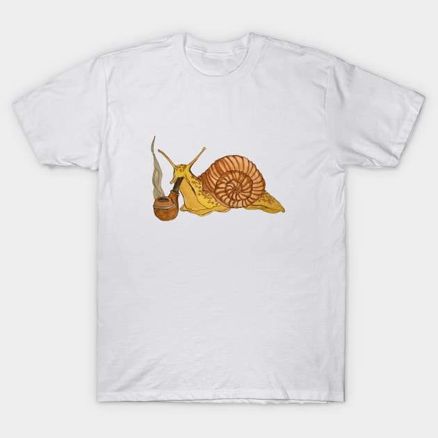 Snail Pipe T-Shirt by Mikestrauser